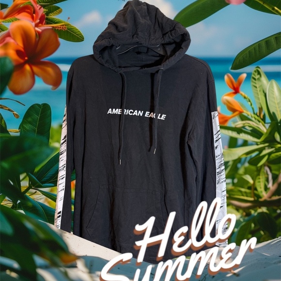 American Eagle Sweatshirt Mens XS with hoodie - Picture 1 of 4